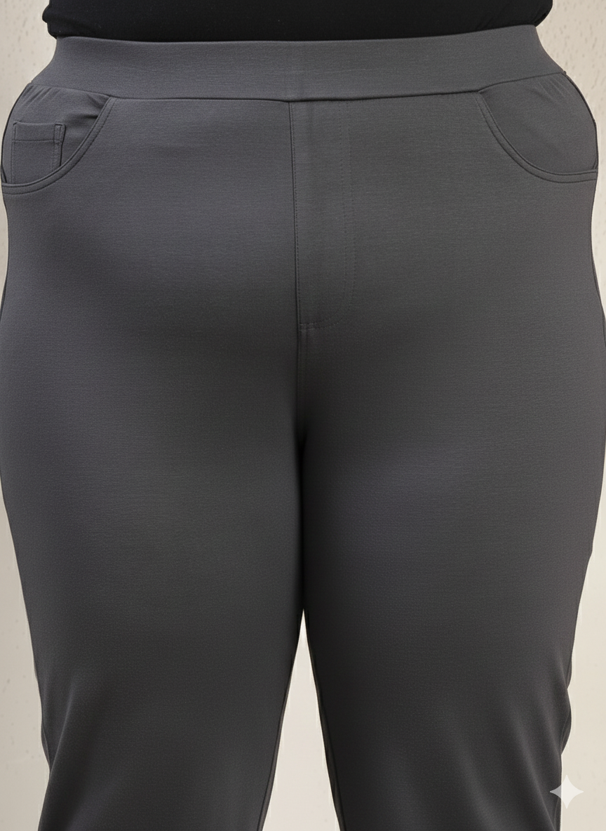 Plus Size Regular Fit Slip-On Jeggings