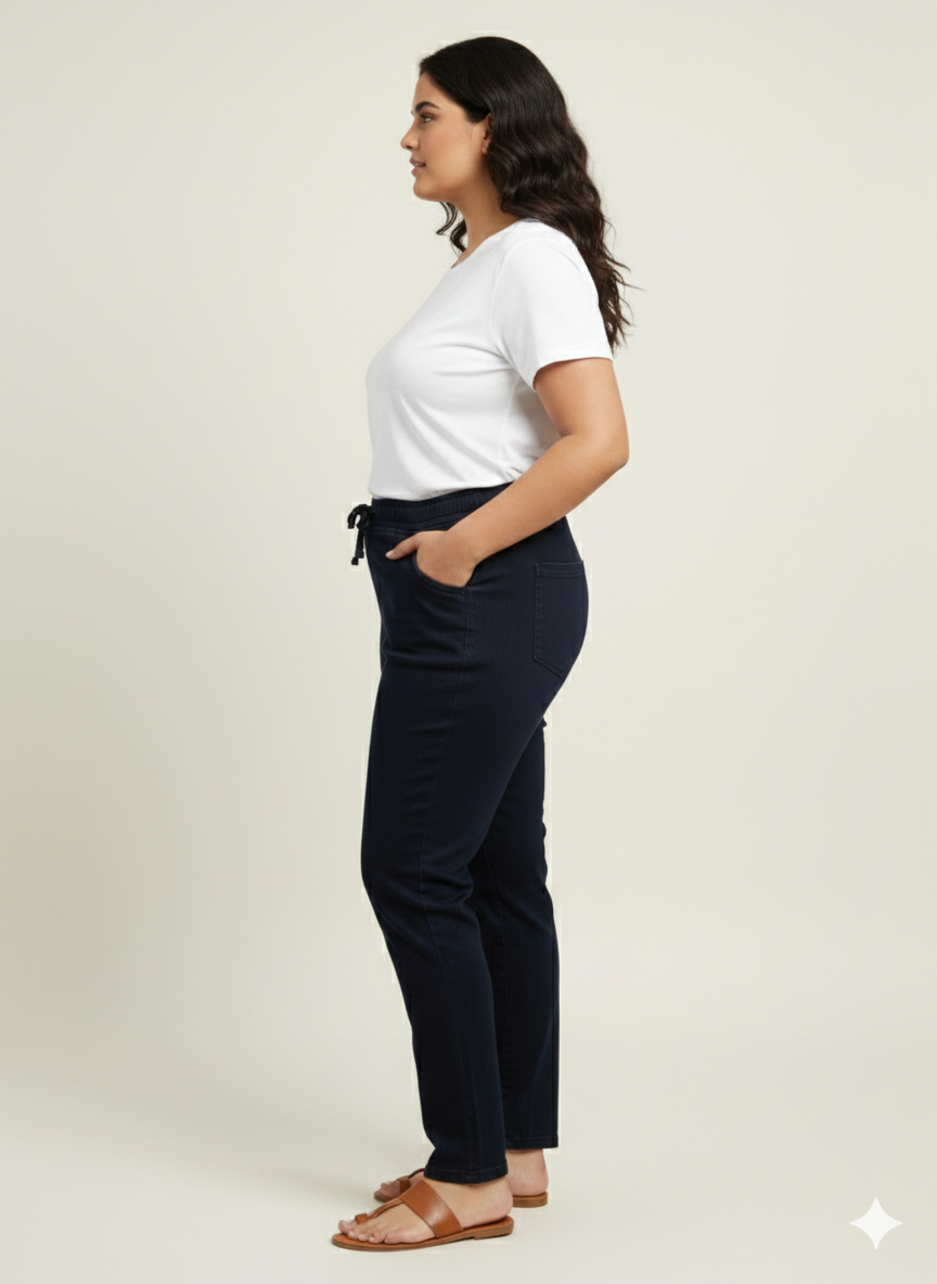 Plus Size Regular Fit Mid-Rise Stretchable Jeans