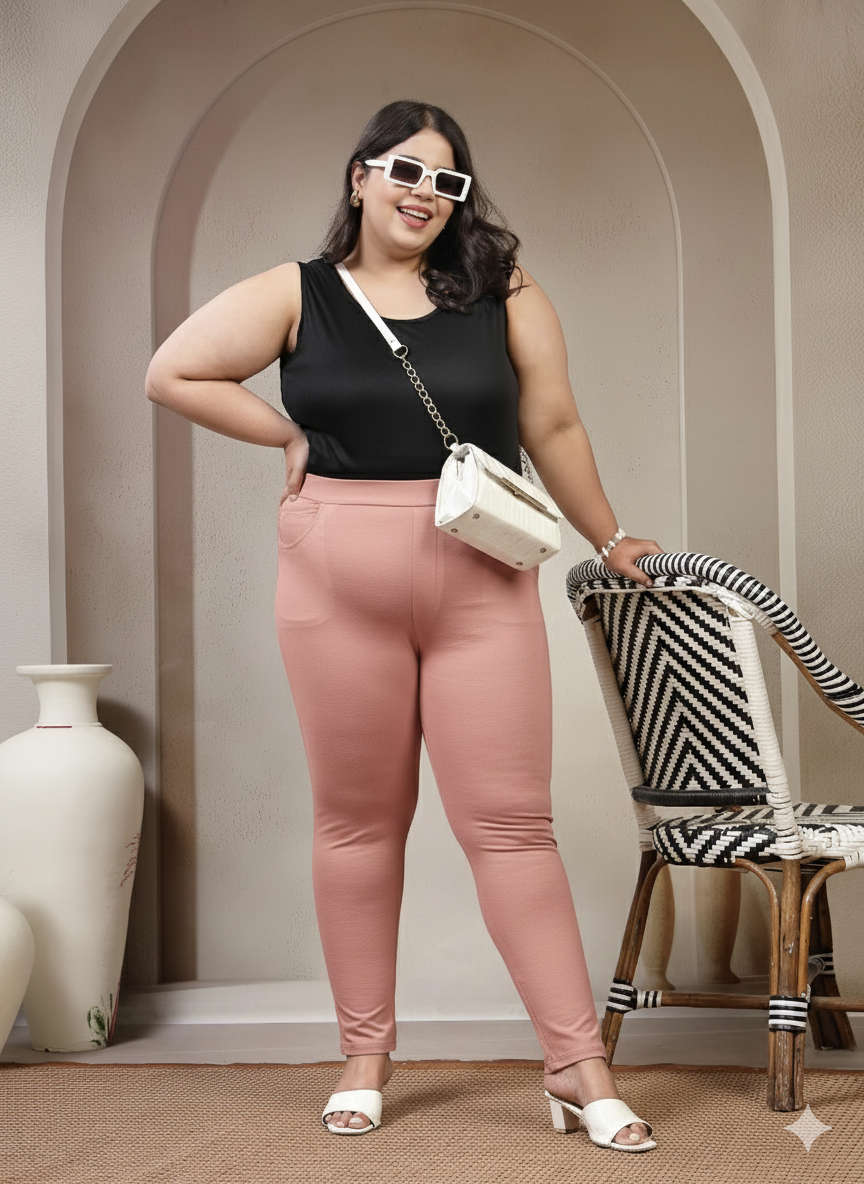 Plus Size Women Regular Fit Jeggings