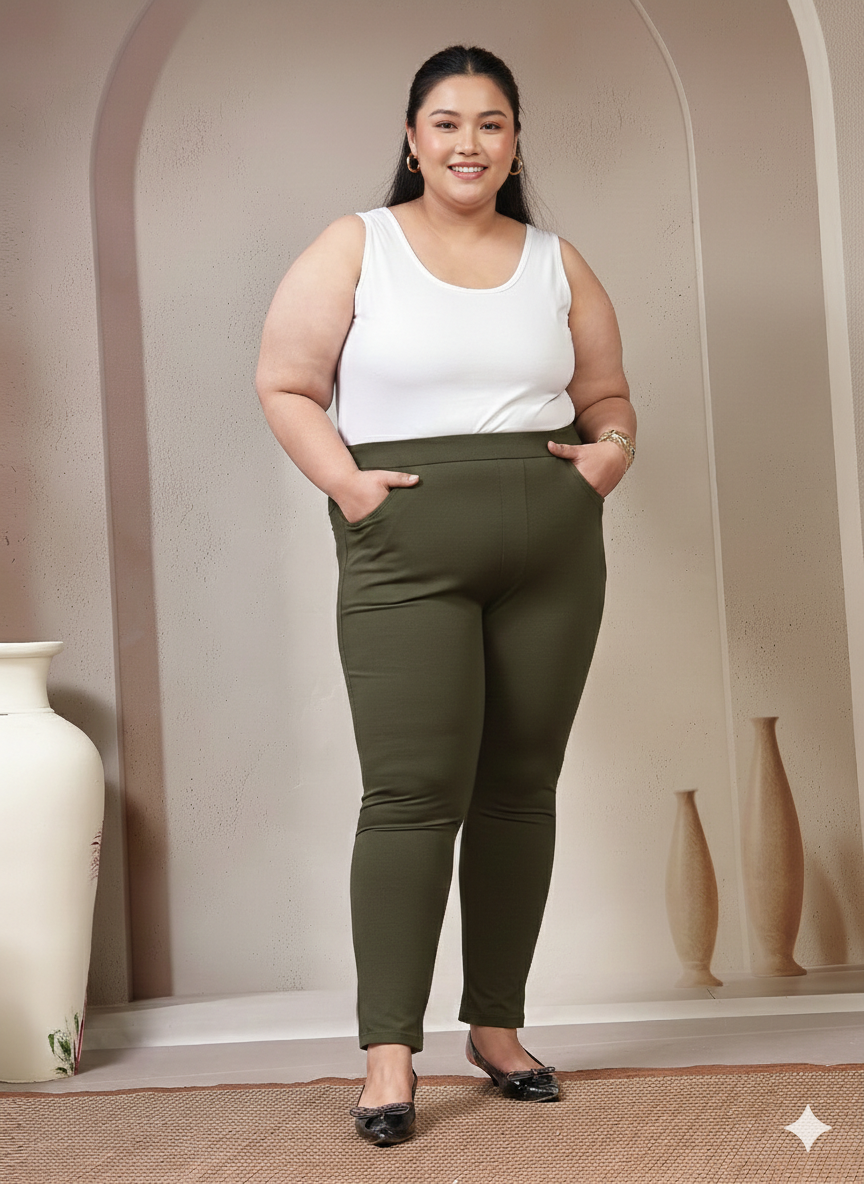 Plus Size Women Regular Fit Jeggings