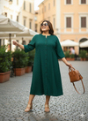 Plus Size A-Line Midi Dress
