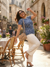 Plus Size Women Floral Printed T-shirt