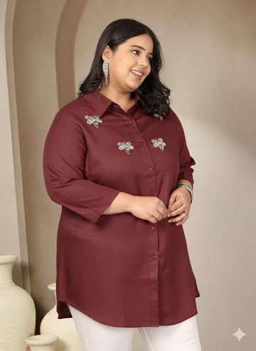Plus Size Women Casual Shirt