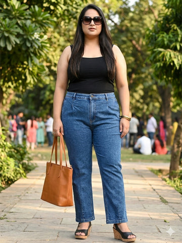 Plus Size Women Stretchable Jeans
