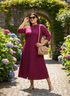 Plus Size A-Line Midi Dress