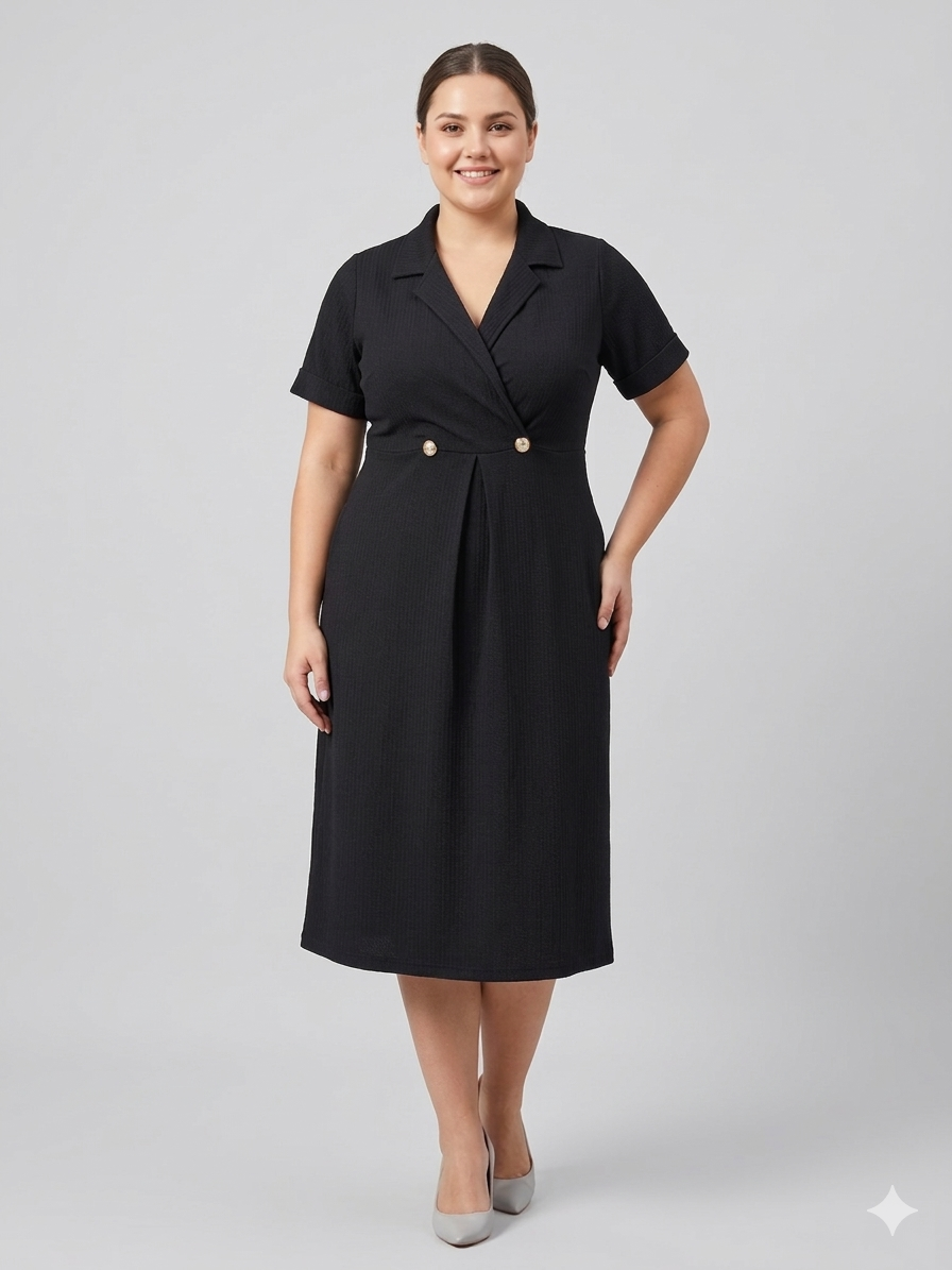 Plus Size Midi Dress