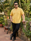 Plus Size Men Cuban Collar Cotton Shirt