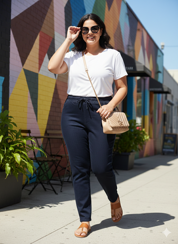 Plus Size Regular Fit Mid-Rise Stretchable Jeans