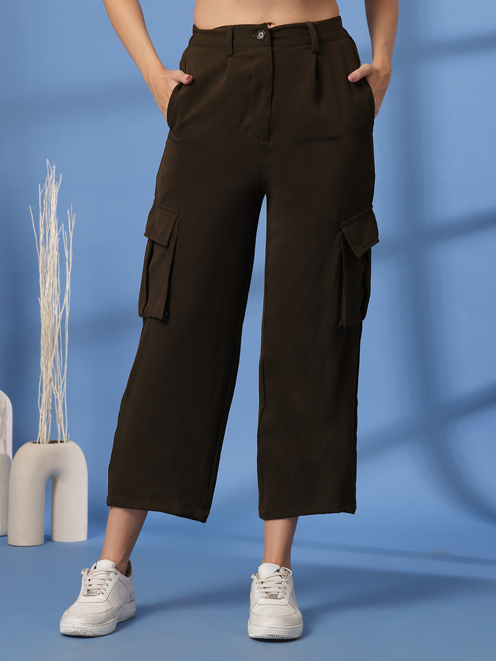 Women Pleated Cargos Trousers