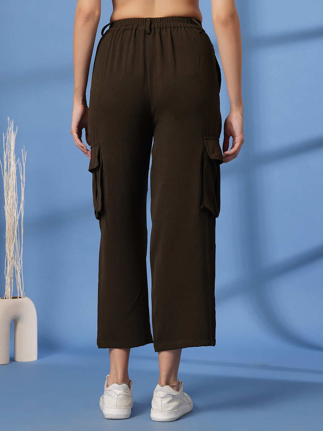 Women Pleated Cargos Trousers