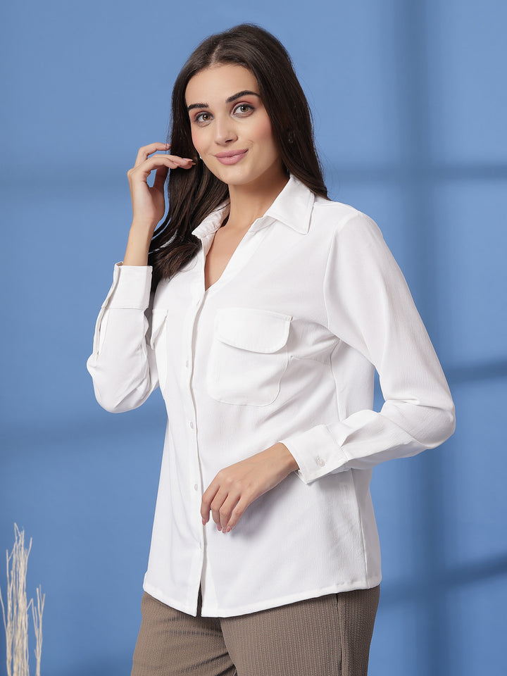 Women Opaque Casual Shirt