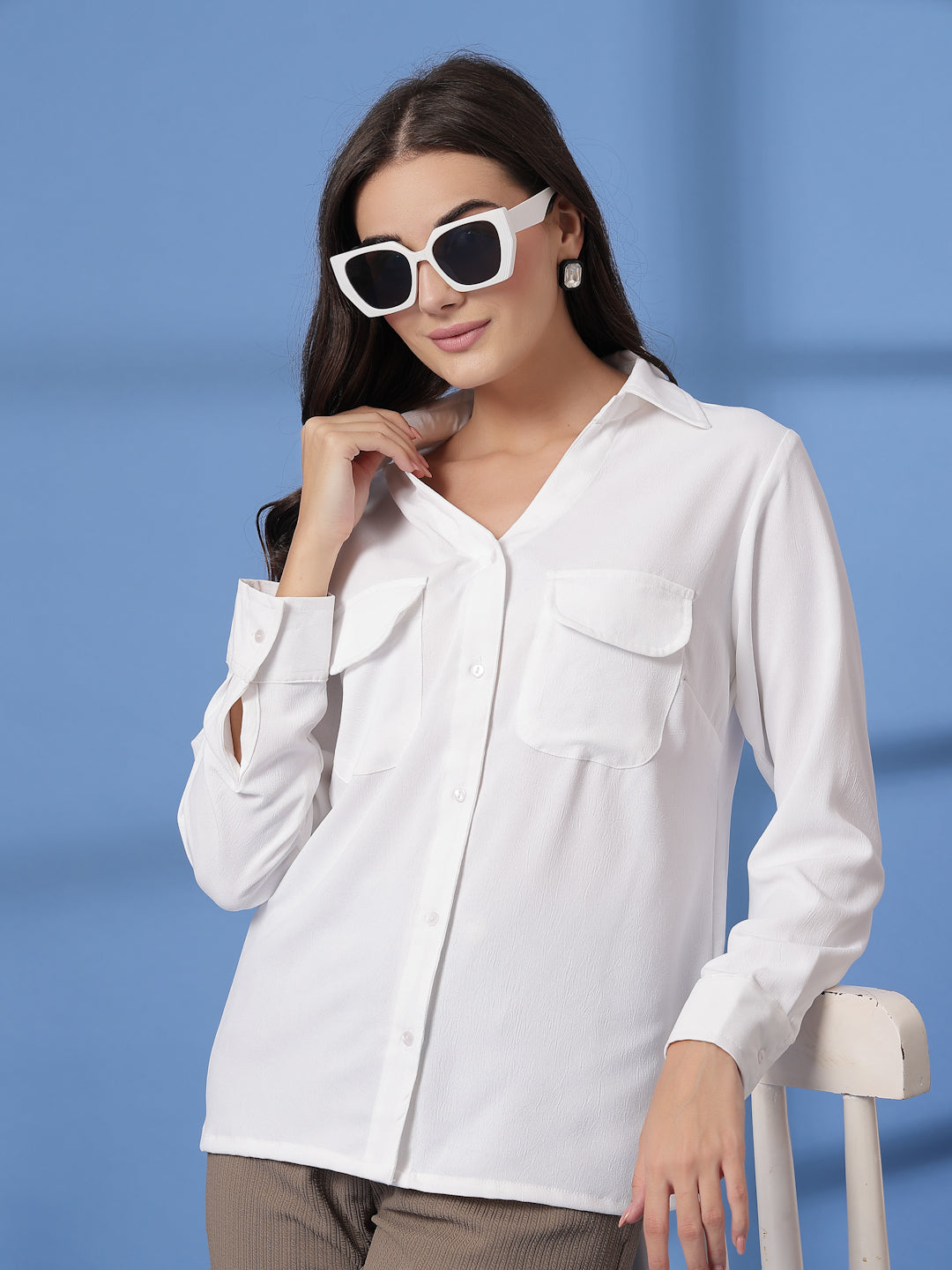 Women Opaque Casual Shirt