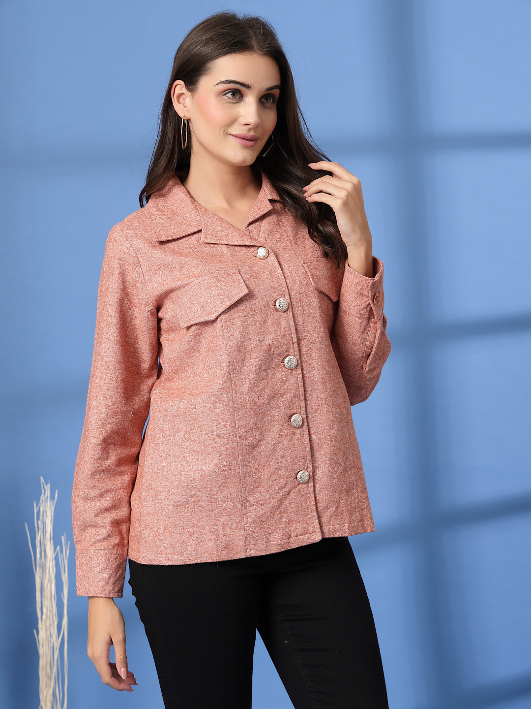 Women Open Front Jacket