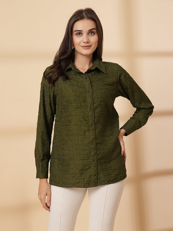 Women Opaque Casual Shirt