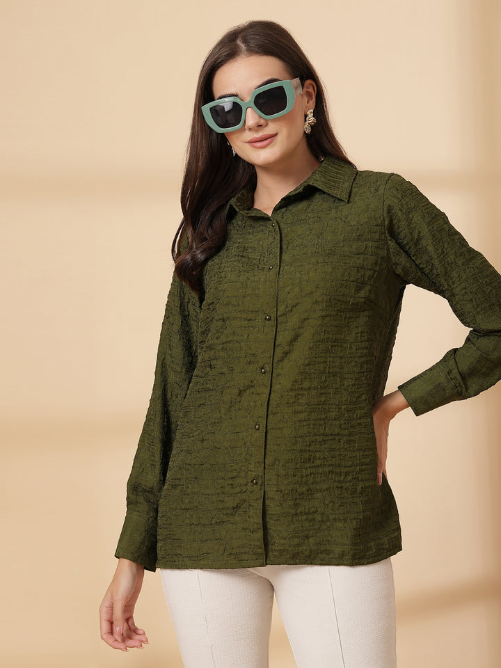 Women Opaque Casual Shirt