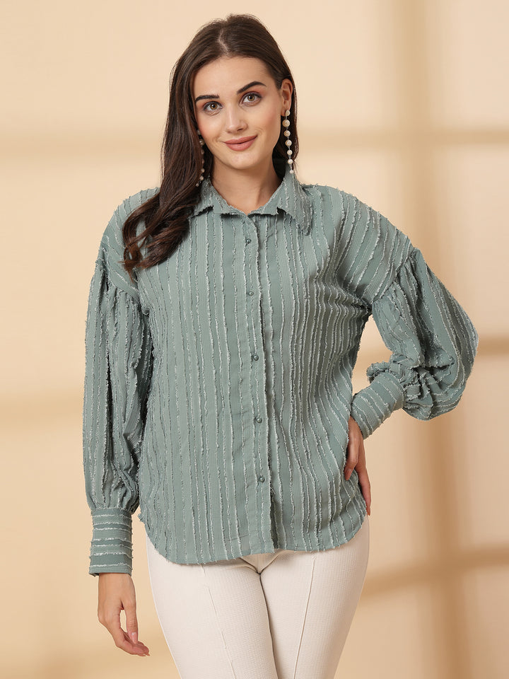 Women Opaque Casual Shirt