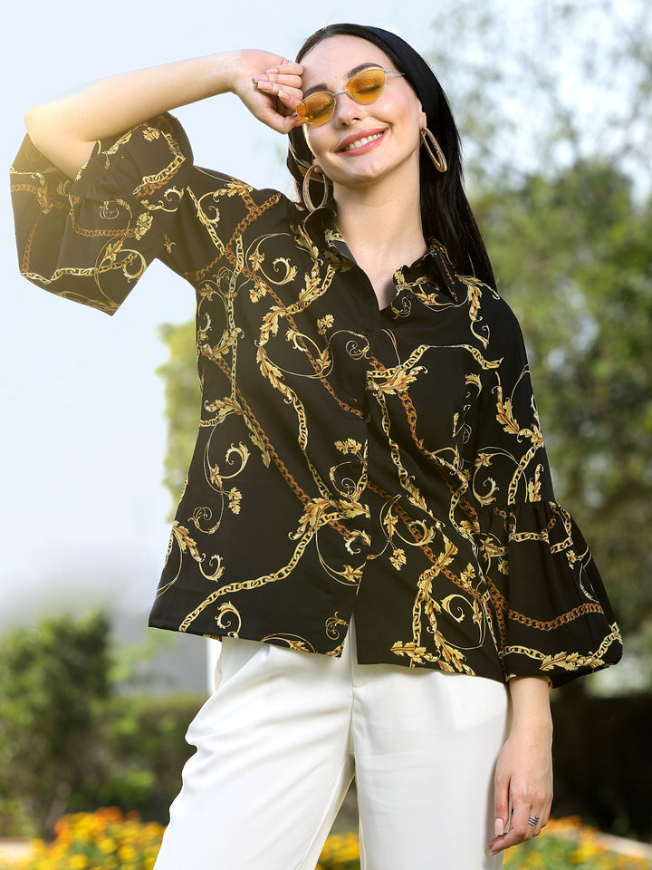 Floral Opaque Printed Casual Shirt