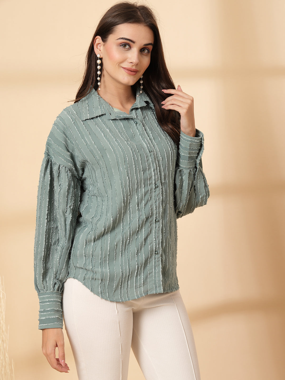 Women Opaque Casual Shirt