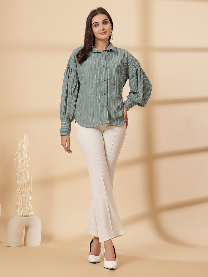 Women Opaque Casual Shirt