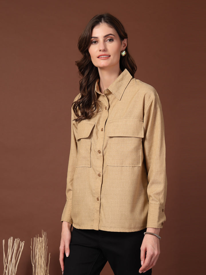 Women Opaque Casual Shirt