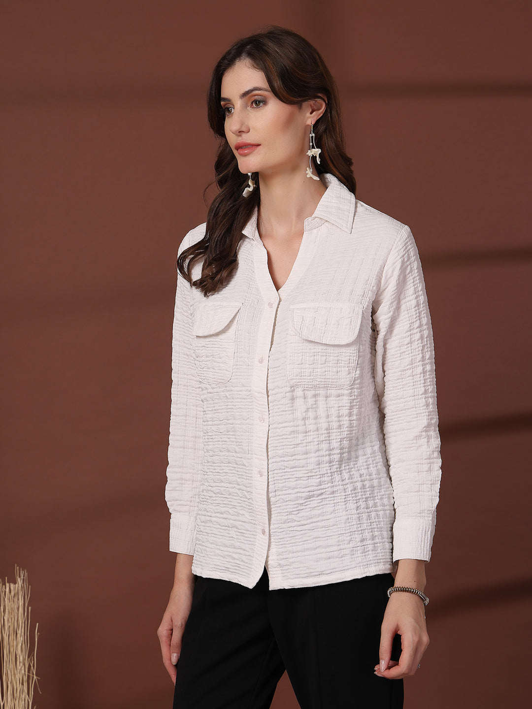 Women Opaque Casual Shirt