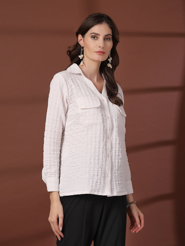 Women Opaque Casual Shirt