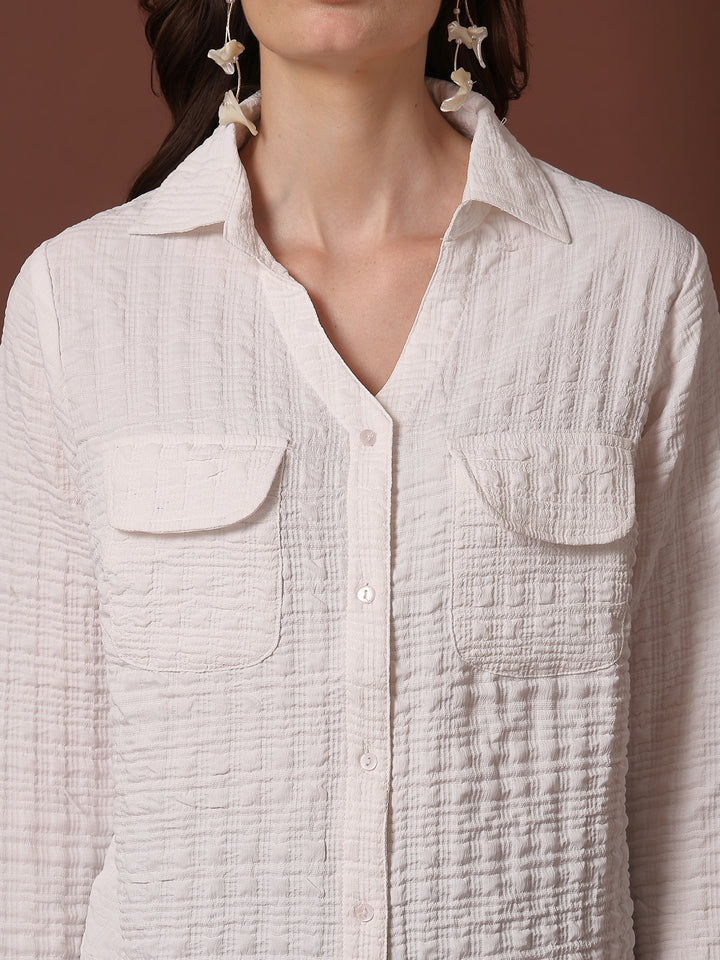 Women Opaque Casual Shirt