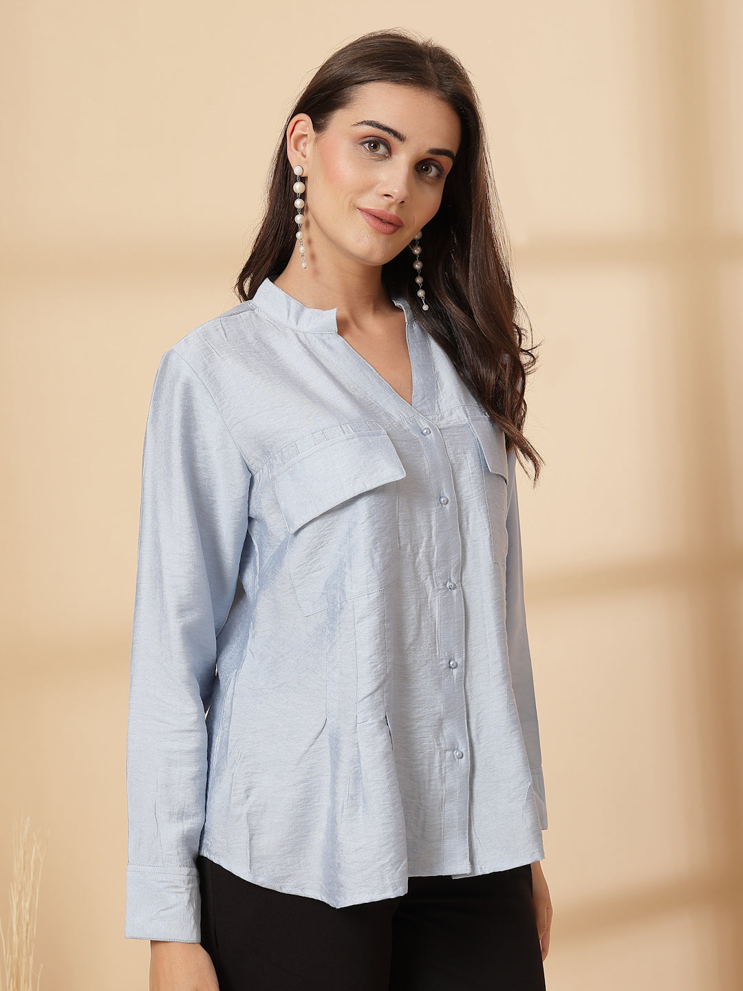 Women Opaque Casual Shirt