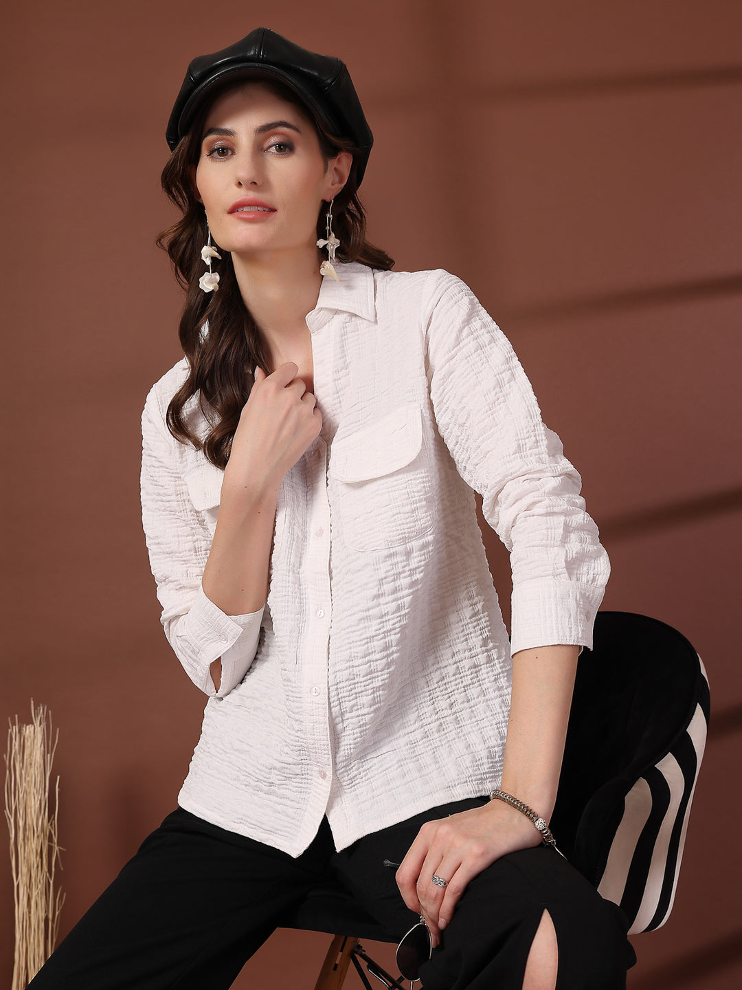 Women Opaque Casual Shirt