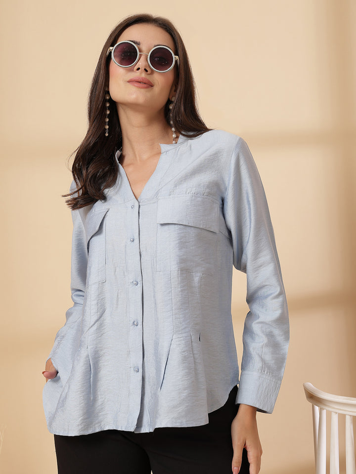 Women Opaque Casual Shirt