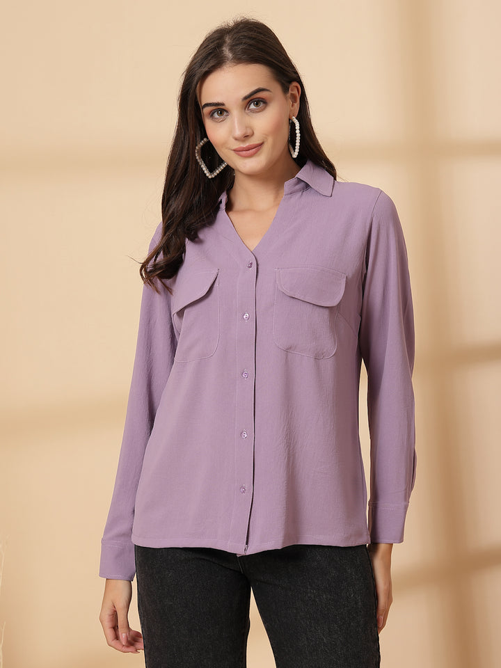 Women Opaque Casual Shirt