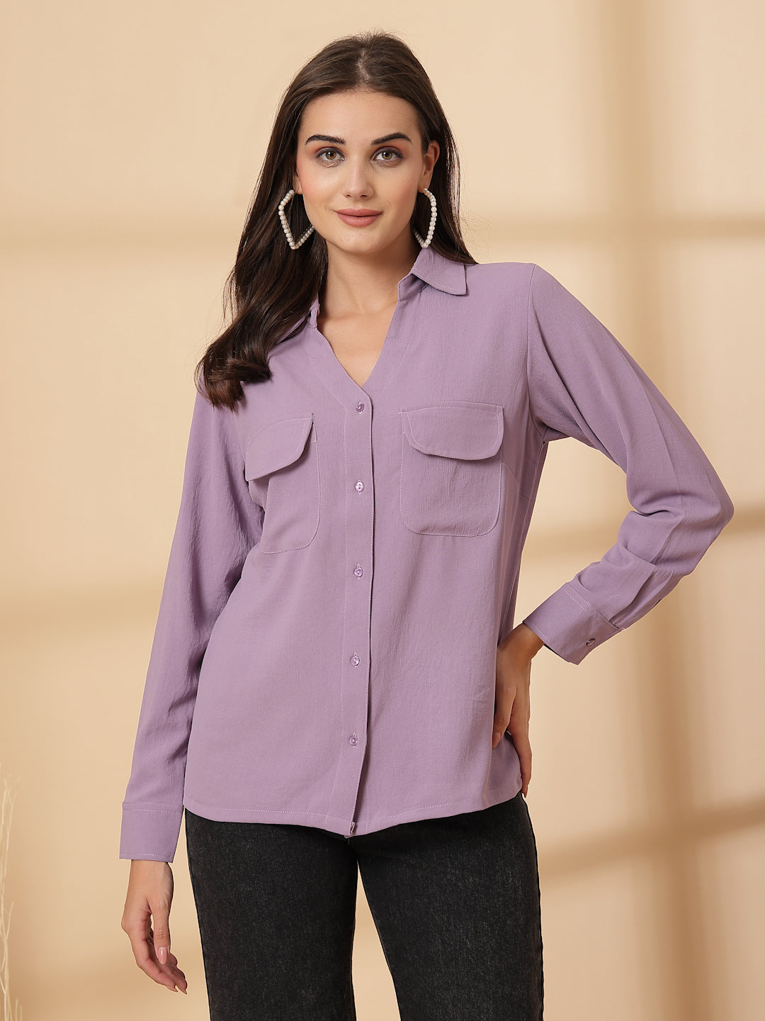 Women Opaque Casual Shirt