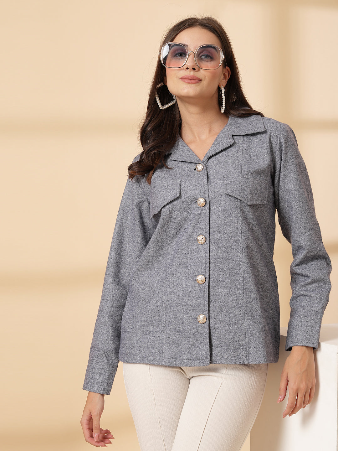 Women Open Front Jacket