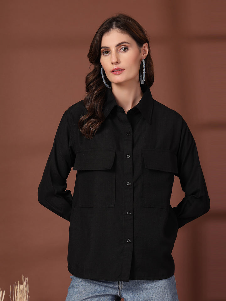 Women Opaque Casual Shirt