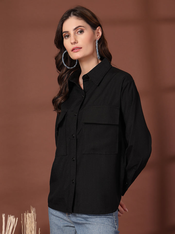 Women Opaque Casual Shirt