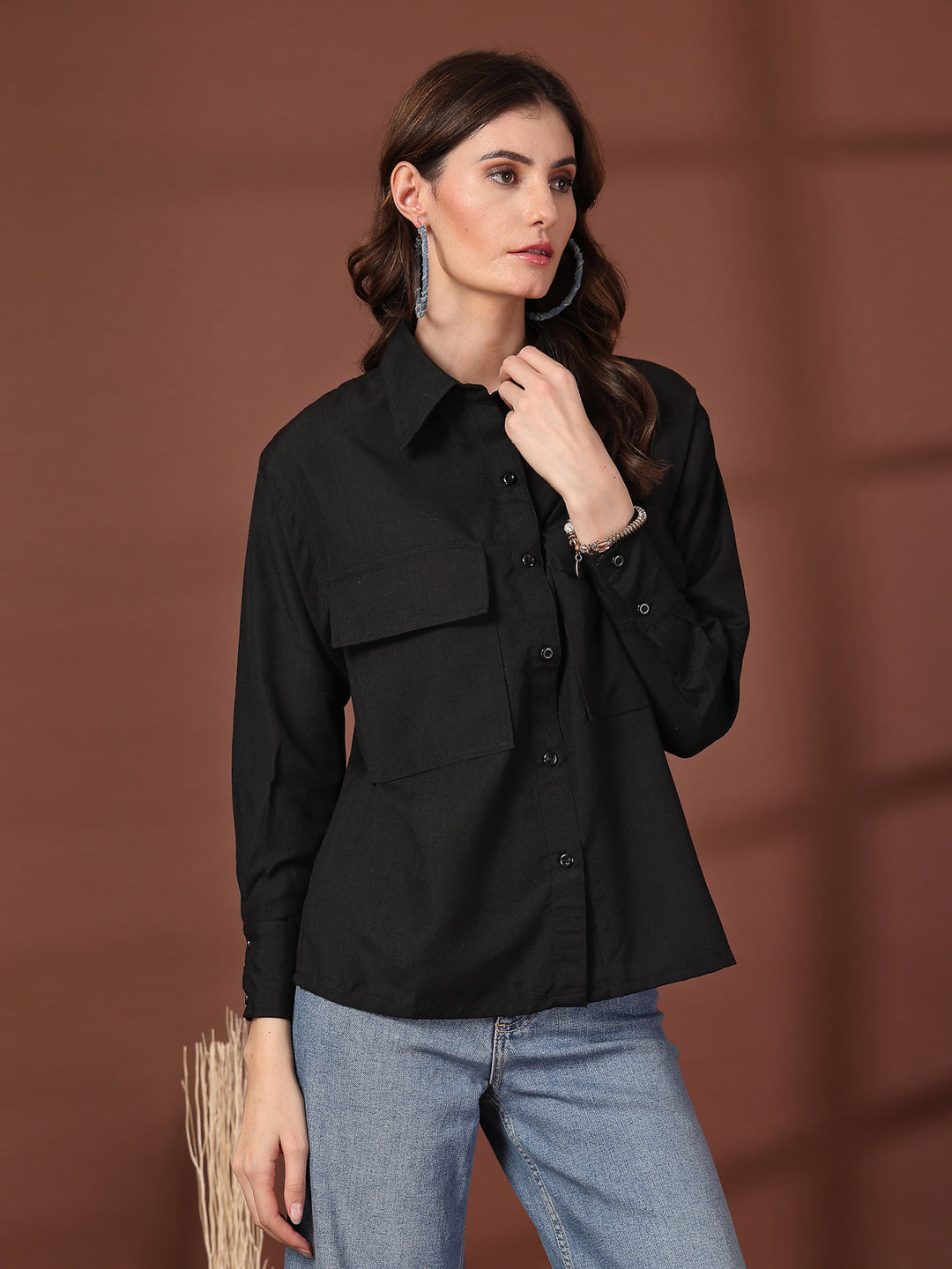 Women Opaque Casual Shirt