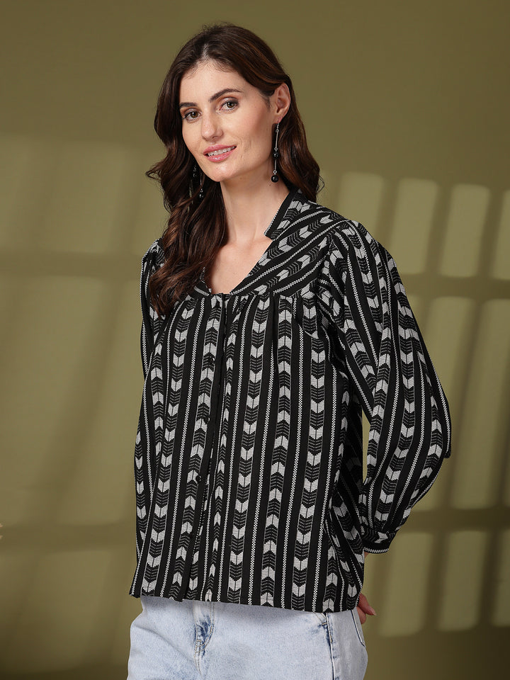 Women Opaque Printed Casual Shirt