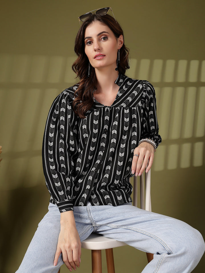 Women Opaque Printed Casual Shirt