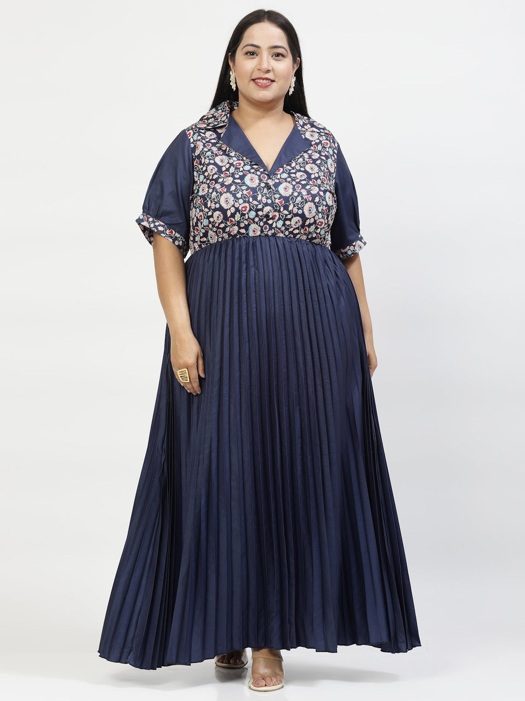 Shirt Collar Maxi Dress