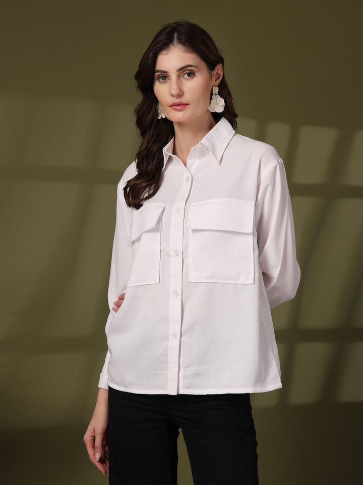 Women Opaque Casual Shirt