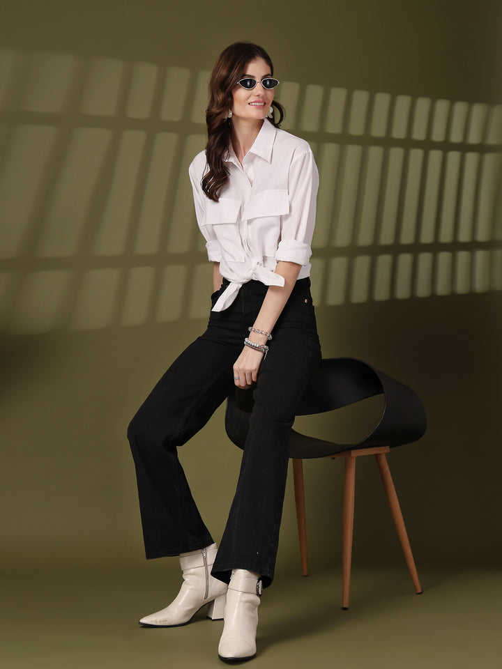 Women Opaque Casual Shirt