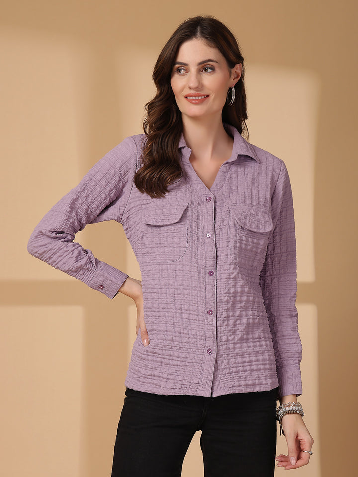 Women Opaque Casual Shirt