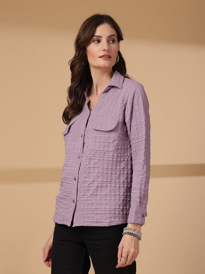 Women Opaque Casual Shirt