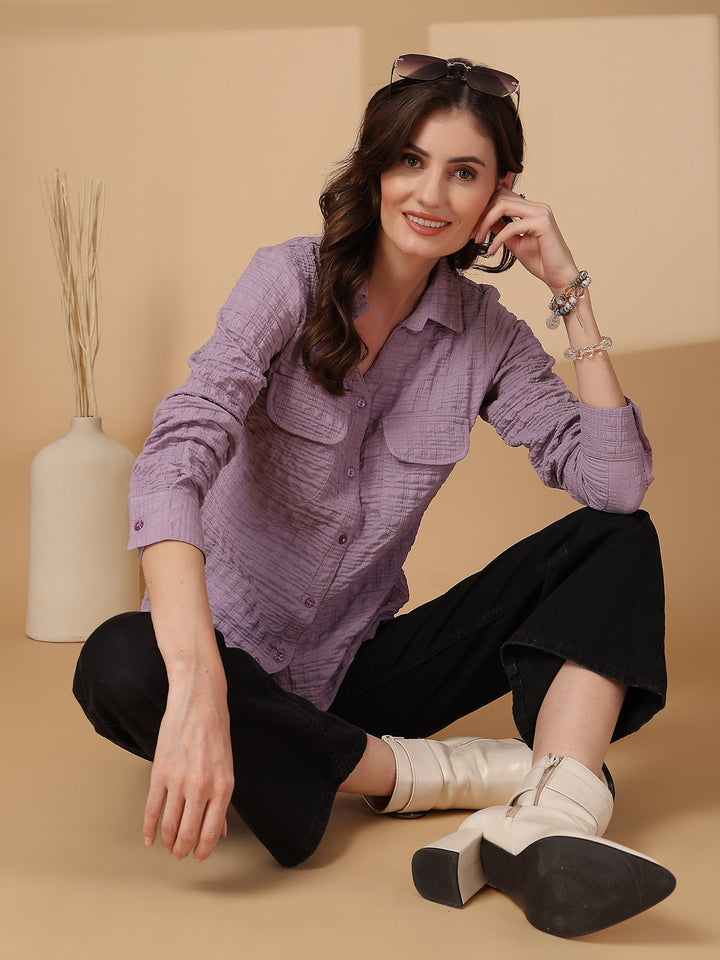 Women Opaque Casual Shirt