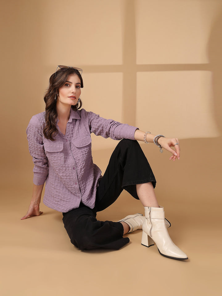 Women Opaque Casual Shirt