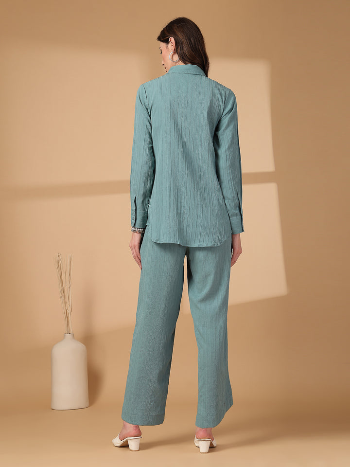 Shirt Collar Shirt & Trousers Co-Ords