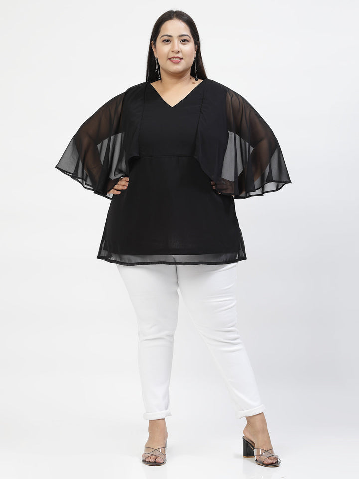 Cape Sleeve Cape Top