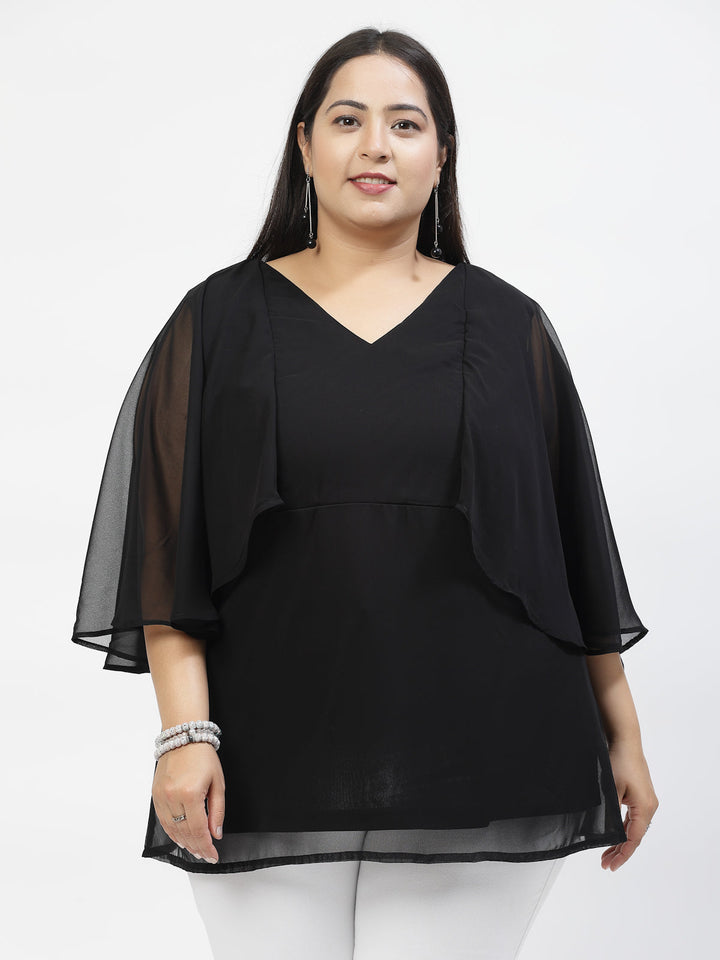 Cape Sleeve Cape Top