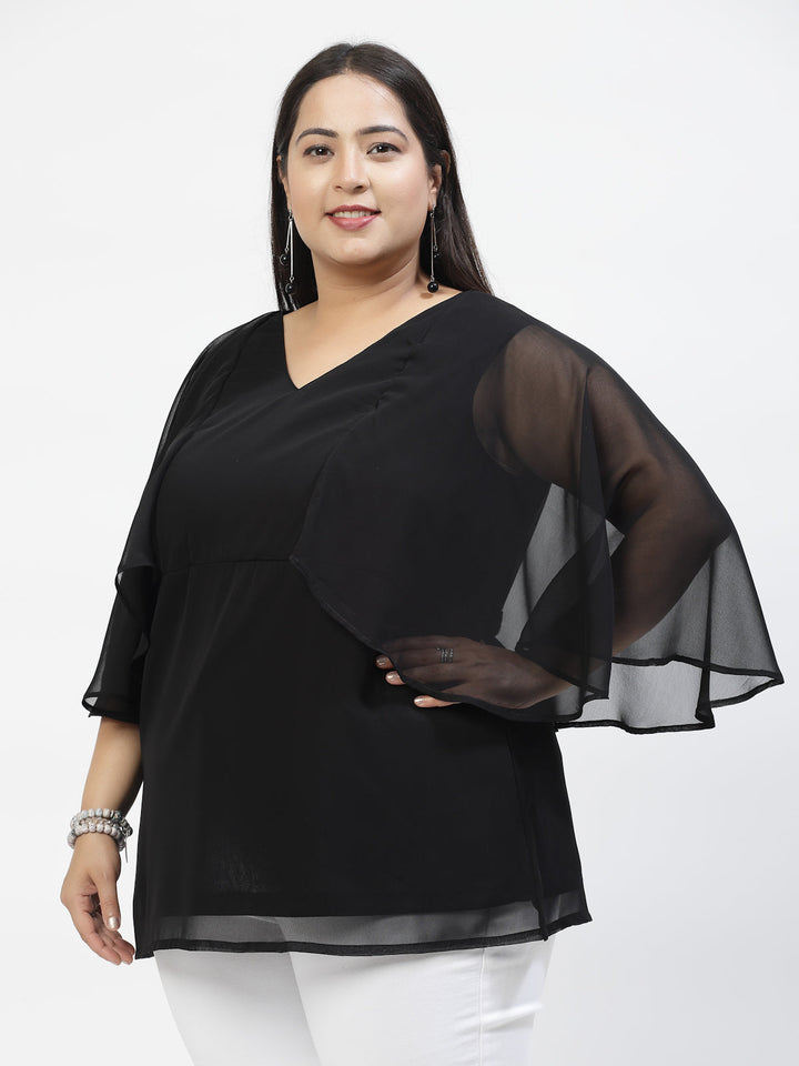 Cape Sleeve Cape Top