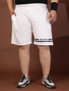 Plus Size Men Solid Sports Shorts